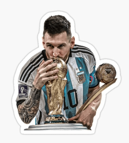 Messi World Cup Trophy Golden Ball - artwork 1